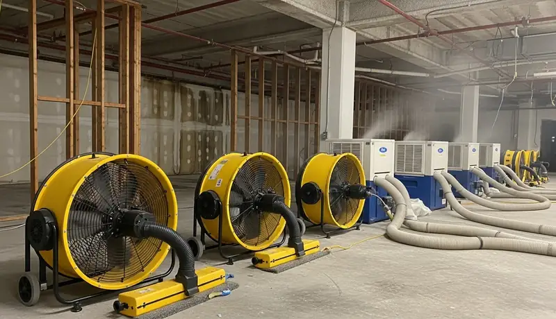 Rapid Structural Drying Project in Fairfield, CA in Fairfield, CA